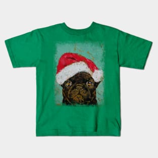 Santa Pug Kids T-Shirt